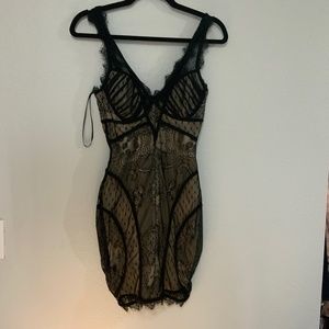 Bebe lace black dress - XS